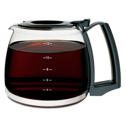Proctor Silex 12 cup Replacement Glass Carafe w/ Black Handle