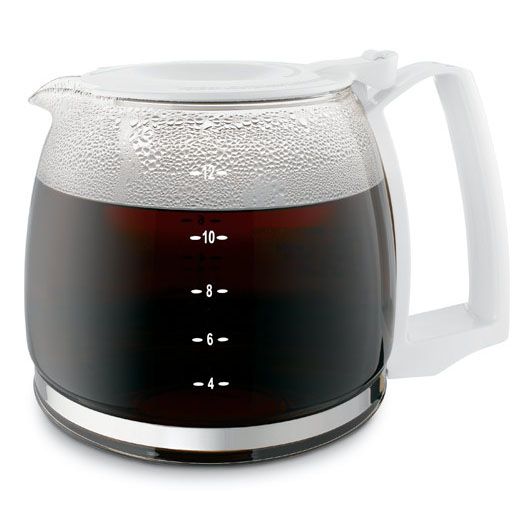 Proctor Silex 12 cup Replacement Glass Carafe w/ White Handle