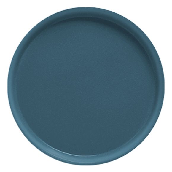 Cambro&reg; Camtray&reg; 16" Slate Blue Round Serving Tray
