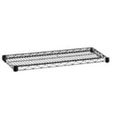 Focus Foodservice 14"W x 24"L Black Epoxy Coated Wire Shelf