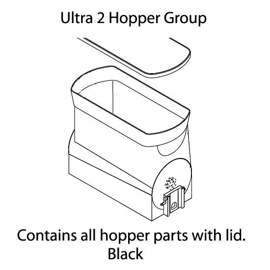 BUNN&reg; Black Ultra-2 Gourmet Hopper