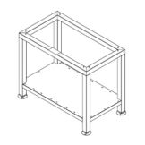 Alto-Shaam&reg; 29-7/16" S/S Stationary Stand w/ Shelf, 5006184