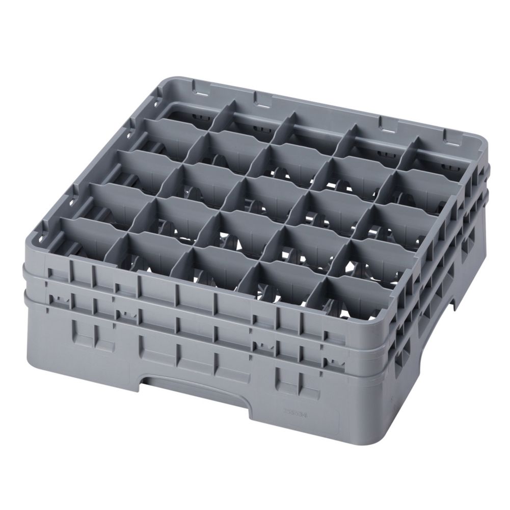 Cambro Camrack&reg; Full Size Glass Rack for Glasses, Soft Gray