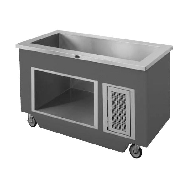 Randell&reg; 86" 6 Pan Open Base Ice Cooled Cold Food Table