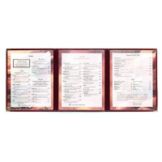 KNG International Triple Pocket Cafe Menu Cover