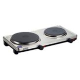 Cadco Portable Electric Double Cast Iron Burner Buffet Range, DKR-S2