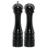 Chef Specialties Ebony 10" Imperial Pepper Mill / Salt Shaker Set