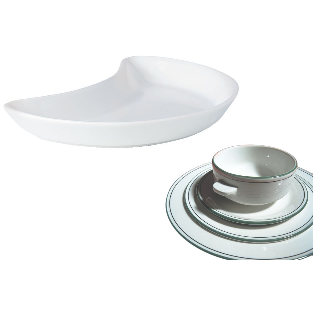 Steelite Simplicity Laguna 8" Crescent Salad Plate