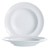 Cardinal Arcoroc Vintage White Porcelain 10 Oz. Soup Plate