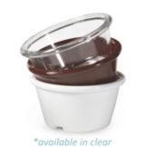 G.E.T. Clear SAN Plastic 2.5 Oz. Smooth Ramekin