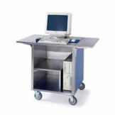 Lakeside Cashier Stand w/ S/S Top - Interior - 2-Fold Down Tray Slides