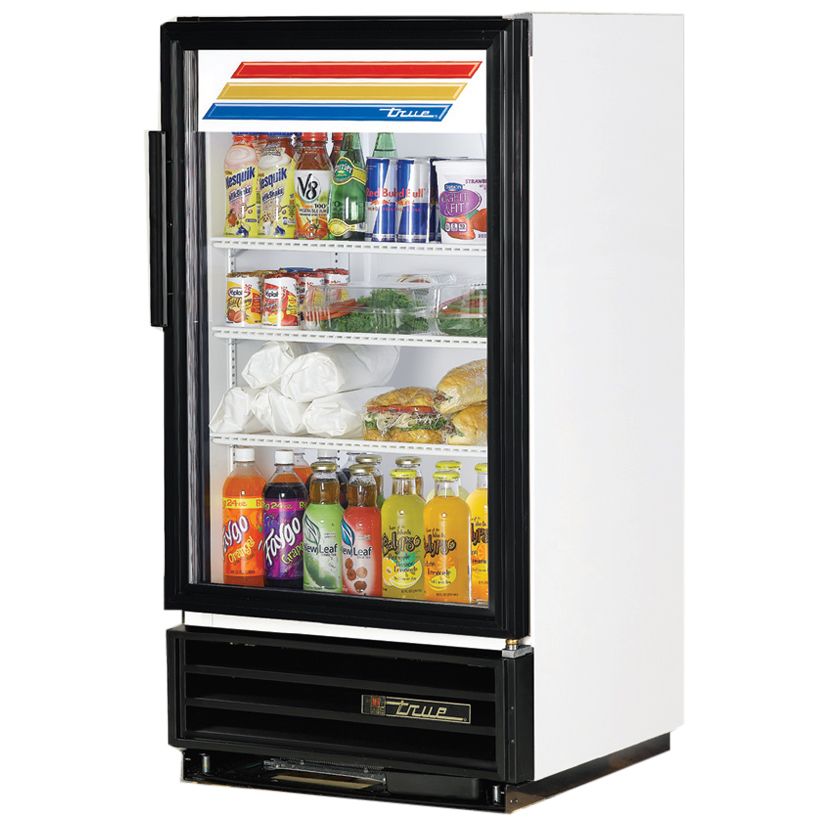 True Food Service Swing Glass Door Refrigerator w/ 3 Shelves
