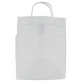 Command Pkg. White Plastic 10 x 9 x 13-In. Carry-Out  Bag w/ Clip Hndl