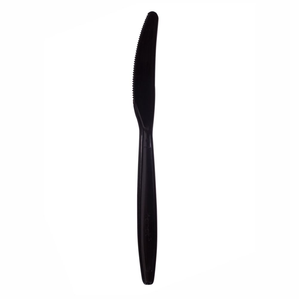 Georgia Pacific Dixie&reg; Black Heavy Weight Plastic Full Size Knife