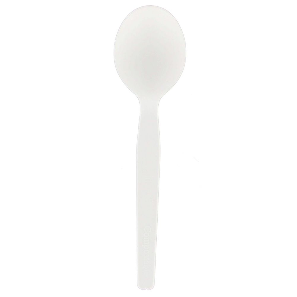 Stalk Market Jaya&reg; Individually Wrapped Compostable PLA Spoon