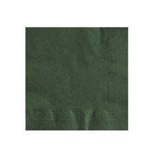 Lapaco 2-Ply Hunter Green Paper Beverage Napkin