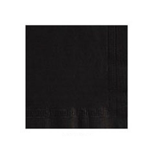 Lapaco 2-Ply Black Paper Beverage Napkin