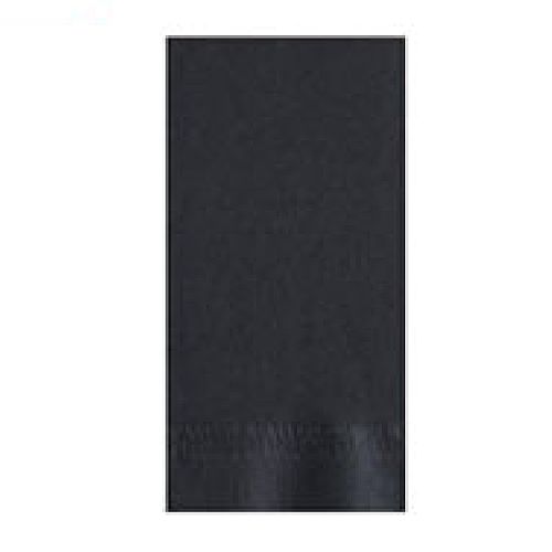 Lapaco 2-Ply 15" x 17" Black Dinner Napkin