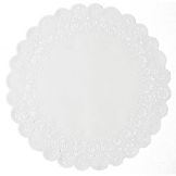 Lapaco 10" White Normandy Lace Doily
