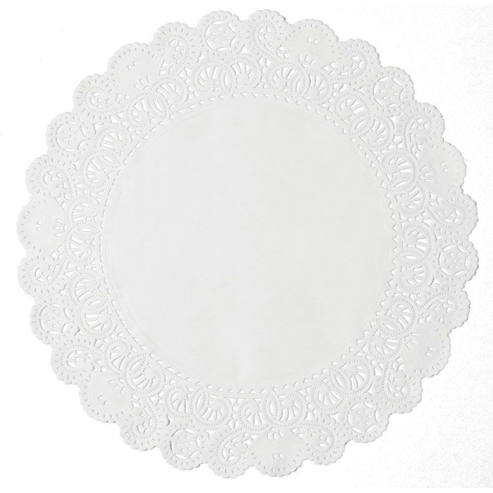 Lapaco 12" White Normandy Lace Doily
