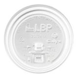 LBP White Pull & Sip Lid for 12 / 16 Oz. Hot Cup