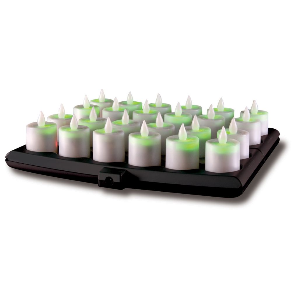 Smart Candle&reg; 24 Pk Evolution Rechargeable Flameless Candle System
