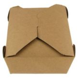 Bio-Plus&reg; #8 Kraft 6 x 4.8 x 2.5" Recycled Take-Out Container