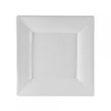 Ten Strawberry Street Whittier White 6" Square Appetizer Plate