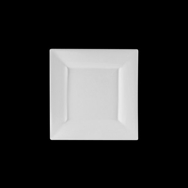 Ten Strawberry Street Whittier White 6" Square Appetizer Plate