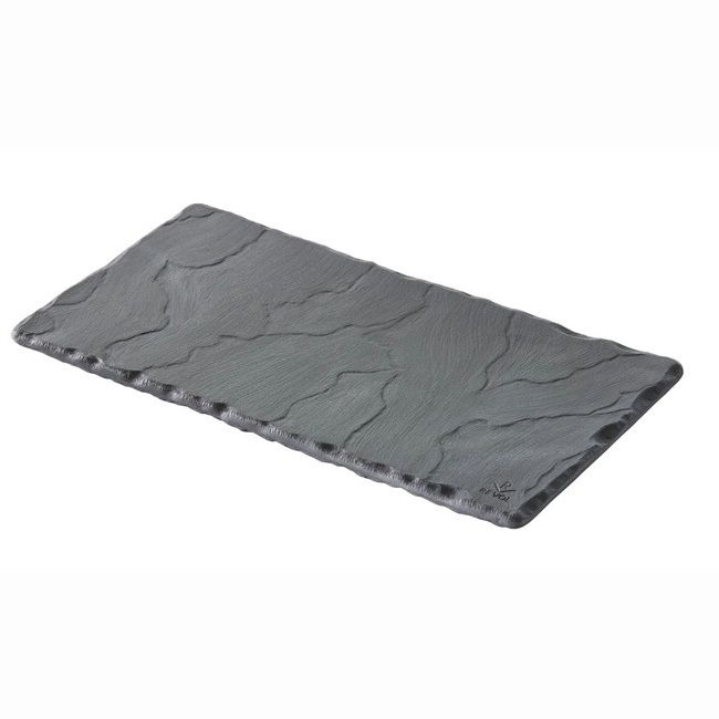 Revol&reg; USA 7-3/4" x 4" Matte Slate Style Tray