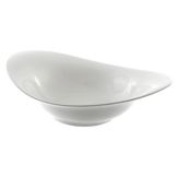 Ten Strawberry Street Whittier White 20" Swoop Bowl
