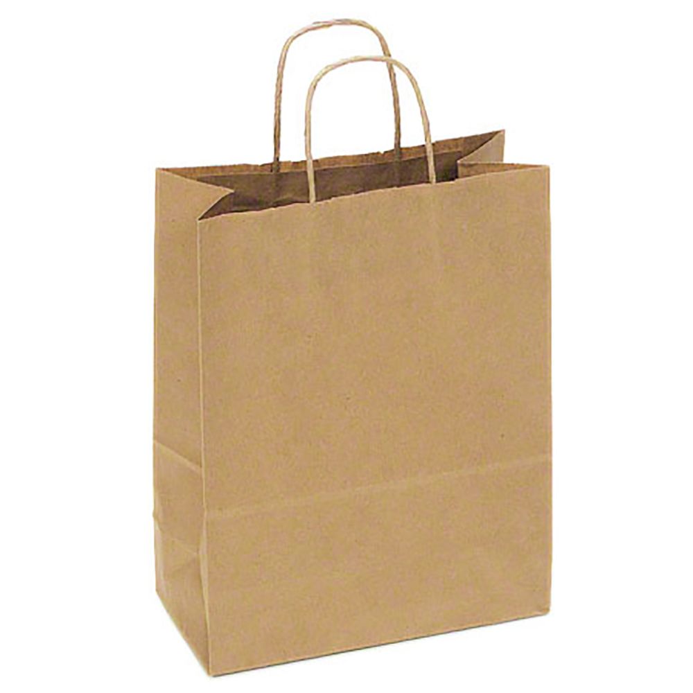 Duro Junior Mart 13" x 13" Paper Brown Bag With Handles
