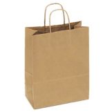 Duro Junior Mart 13" x 13" Paper Brown Bag With Handles