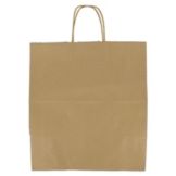 Duro Super Royal 14" x 15-3/4" Paper Brown Bag With Handles