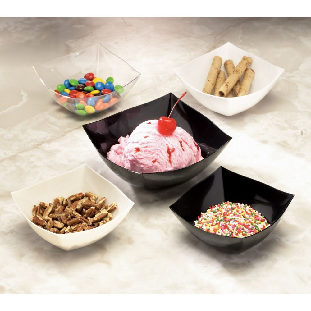 EMI Yoshi&reg; Squares Clear Lid for 16 Oz. Serving Bowl