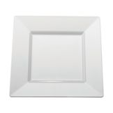 EMI Yoshi&reg; Squares White Plastic 9-1/2" Plate