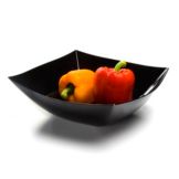 EMI Yoshi&reg; Squares Black 128 Oz. Serving Bowl
