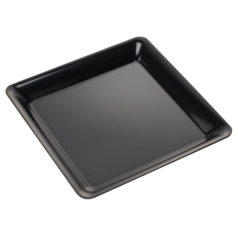 EMI Yoshi&reg; Black Plastic 16" Square Tray