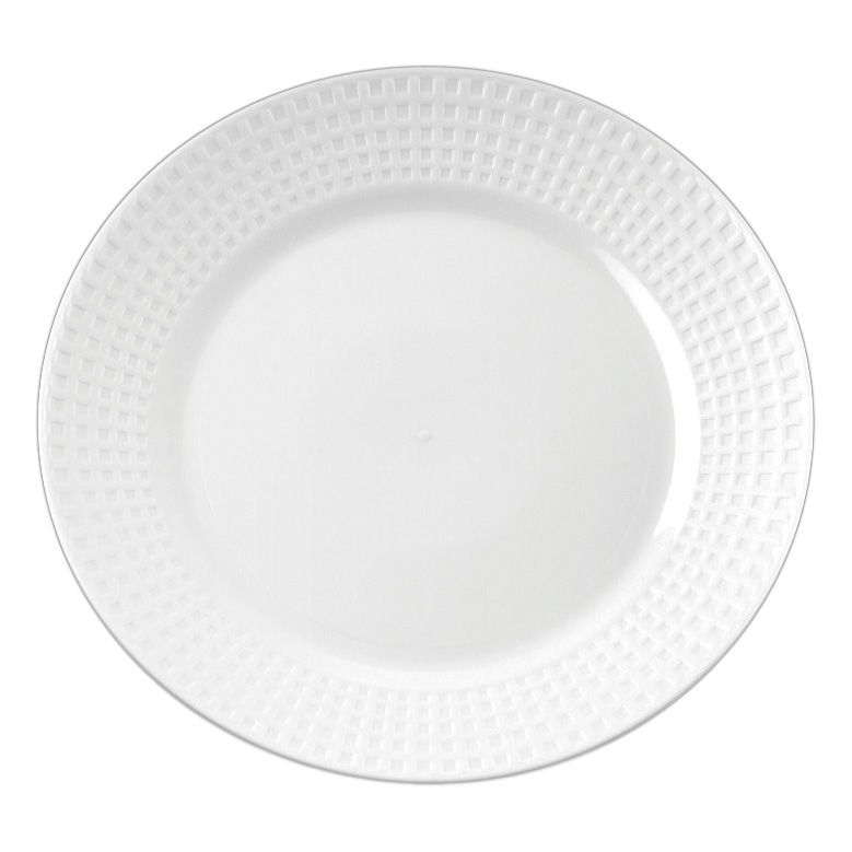 EMI Yoshi&reg; Majestic White Plastic 6" Dessert Plate