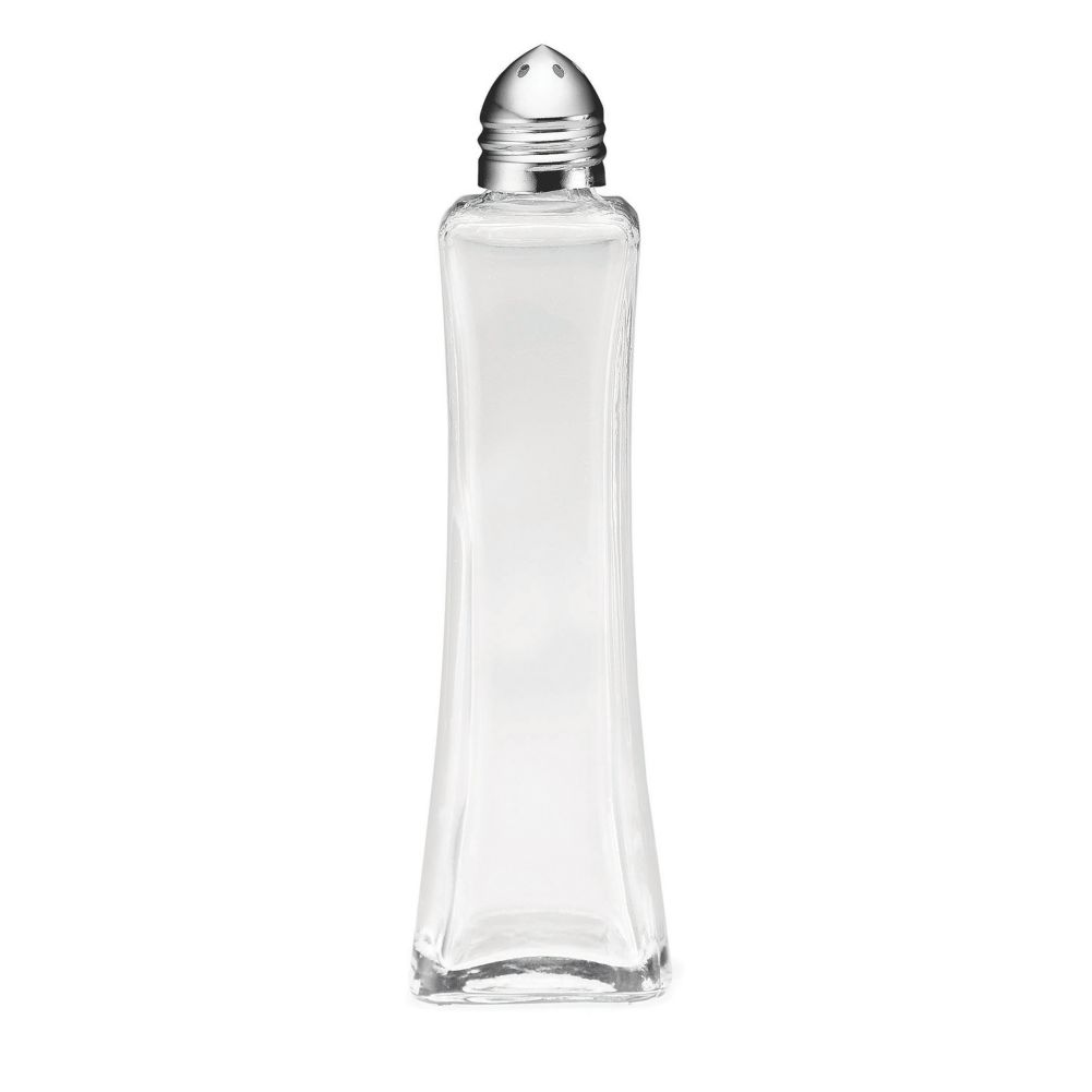 Tablecraft Metro 2 Oz Salt & Pepper Shaker with Chrome Plated Lid