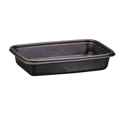 Genpak "Smart Set Pro" Black Heat Safe 12 Oz. Container