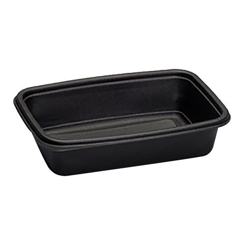 Genpak "Smart Set Pro" Black Heat Safe 32 Oz. Container