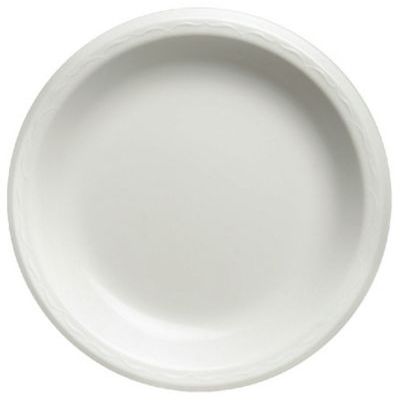 Genpak White Laminated Foam 6" Plate