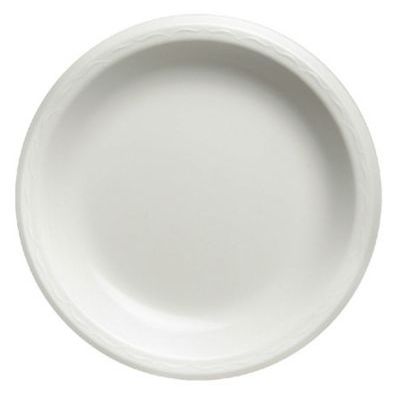 Genpak White Laminated Foam 9" Plate