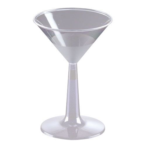 EMI Yoshi&reg; Clear Plastic Resposables 6 Oz. Martini Glass