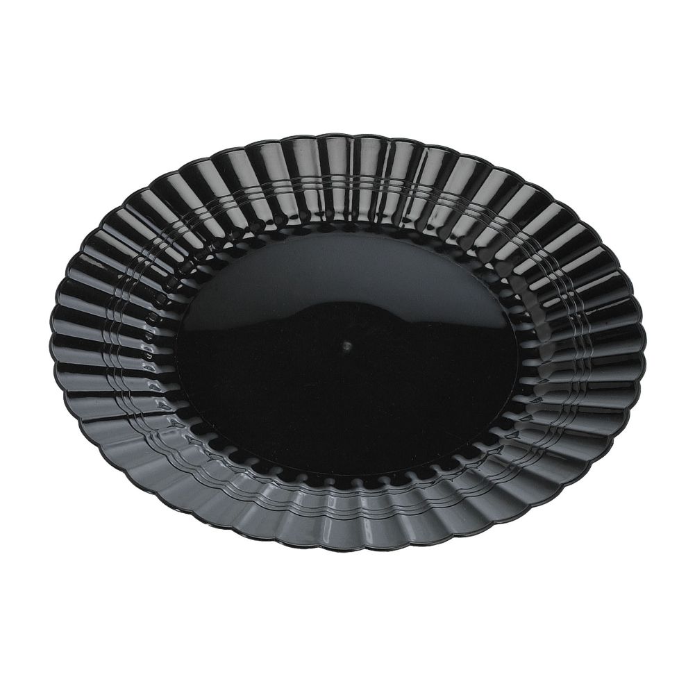 EMI Yoshi&reg; Resposables Black Plastic 7.5" Plate