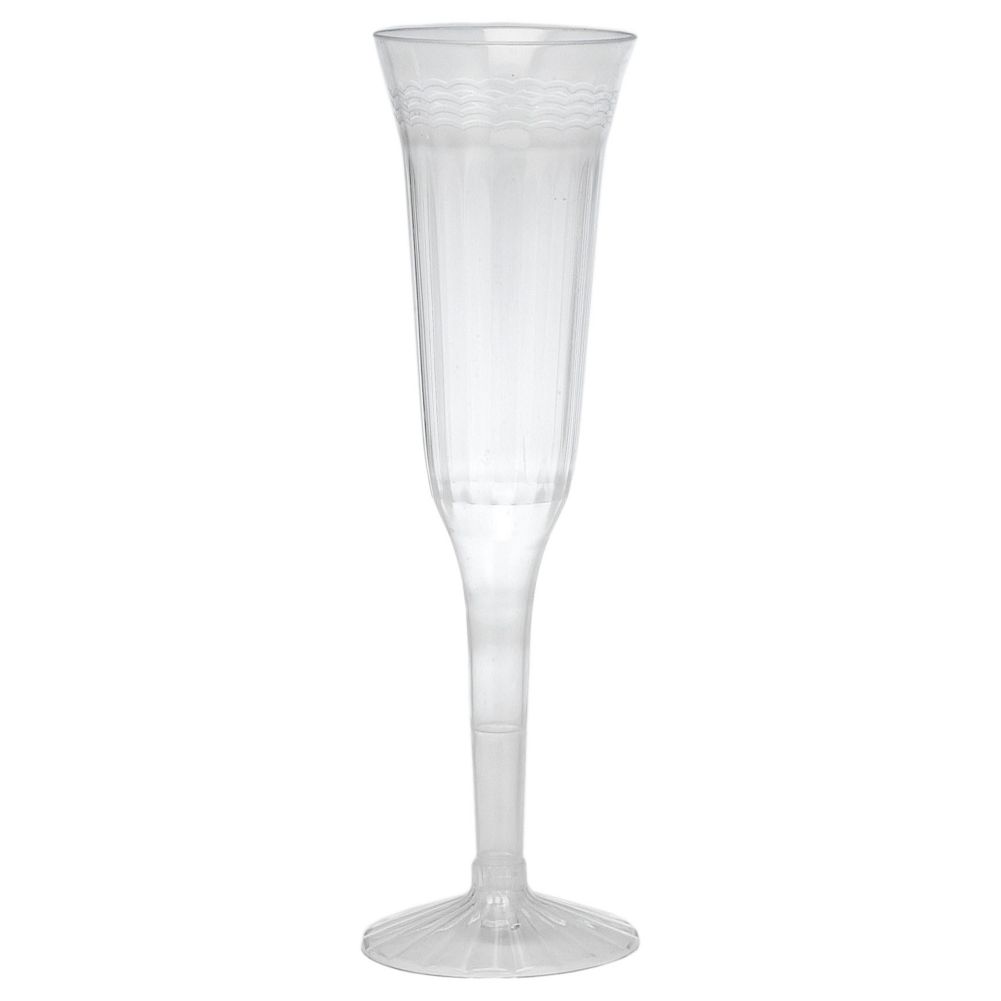 EMI Yoshi&reg; Clear Plastic Resposables 5 Oz. Champagne Flute