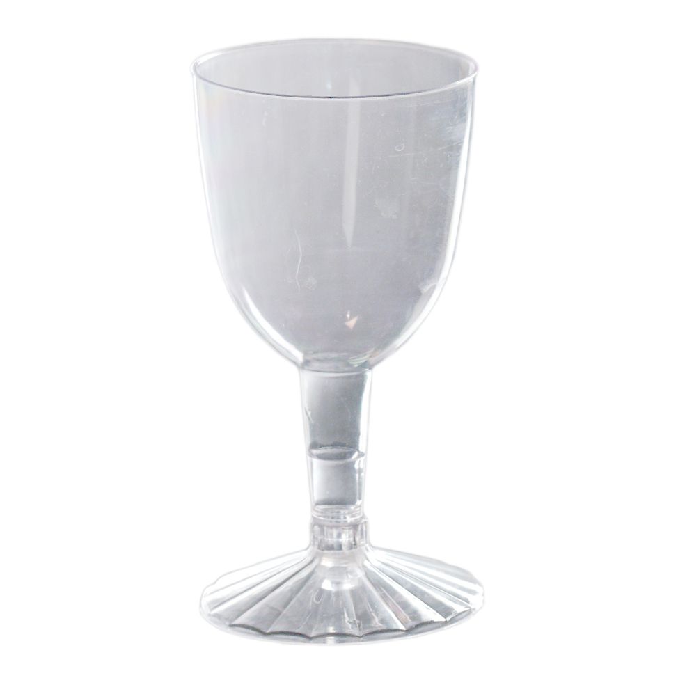 EMI Yoshi&reg; Clear Plastic 2-Piece 5 Oz. Wine Glass