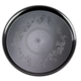 EMI Yoshi&reg; Black Heavy Injection Mold Plastic Round 16" Tray