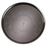 EMI Yoshi&reg; Black Heavy Injection Mold Plastic Round 18" Tray